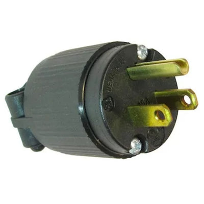 RackPower KNAP28-01 - USA NEMA 5-15P 15A Plug 125V Straight Blade rewireable