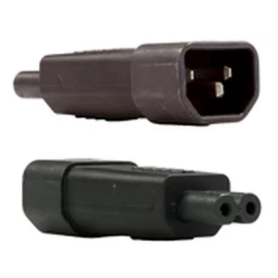 RackPower KNCFA08-01 - Adapter: 10A C14 IEC plug to C7 IEC "Figure 8" socket