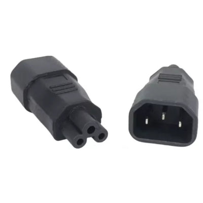 RackPower KNCLA08-01 - Adapter: 10A C14 IEC plug to C5 IEC "Clover" socket
