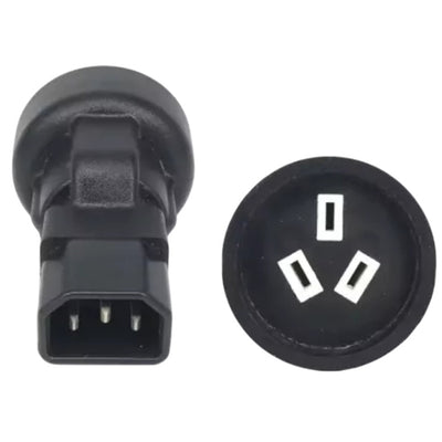RackPower KNCNA08-01 Adapter: 10A C14 IEC plug to 10A 3 Pin Socket