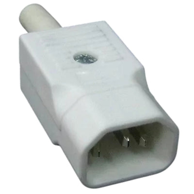 RackPower KNCP18-05 - 10A C14 White plug - Bulgin
