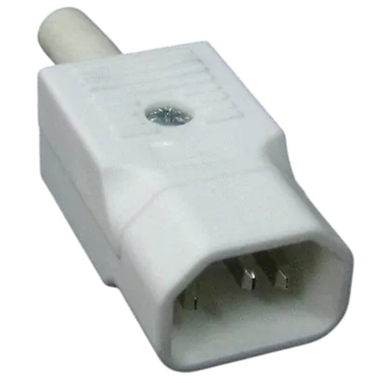 RackPower KNCP18-05 - 10A C14 White plug - Bulgin