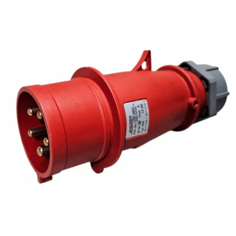 RackPower KNE3P58-01 - 32A 5p IEC309 IP44 Stecker - Rot