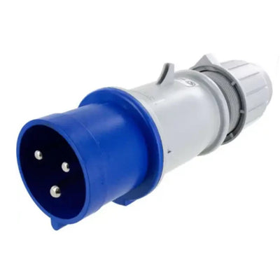 RackPower KNEP58-08 32A 3-poliger IEC309 IP44 Stecker - Blau