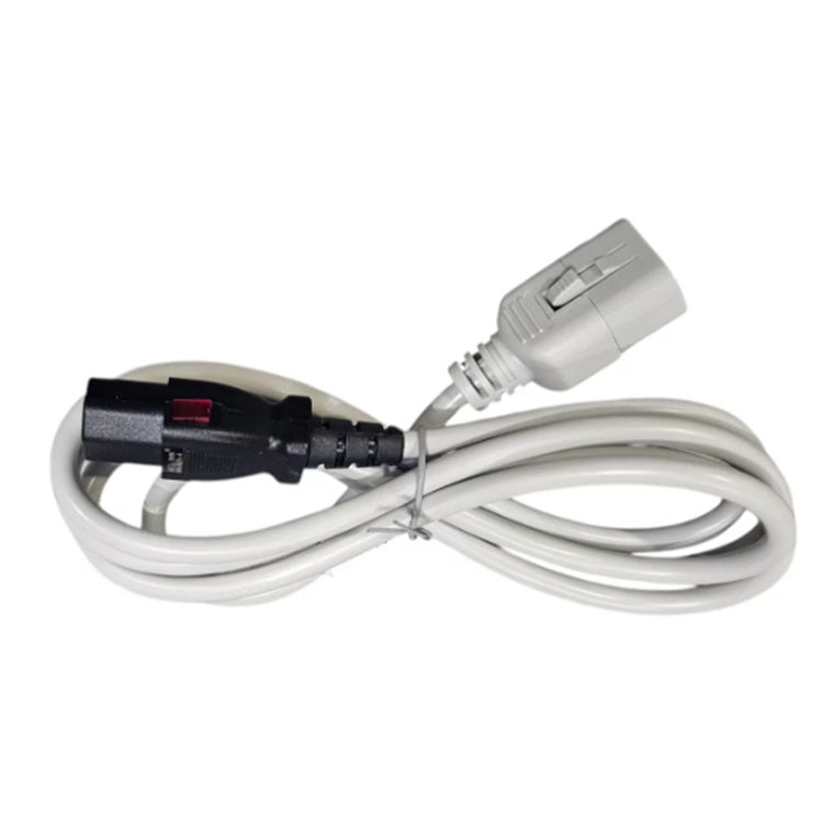 RackPower ENL-EP8726Gs – Verriegelbares Netzkabel C13-C20, 1,8 m Länge, Grau
