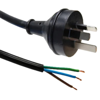 RackPower CM1NX200 - 10A 3 pin plug on 10A 2m 1mm2 flex to bare end