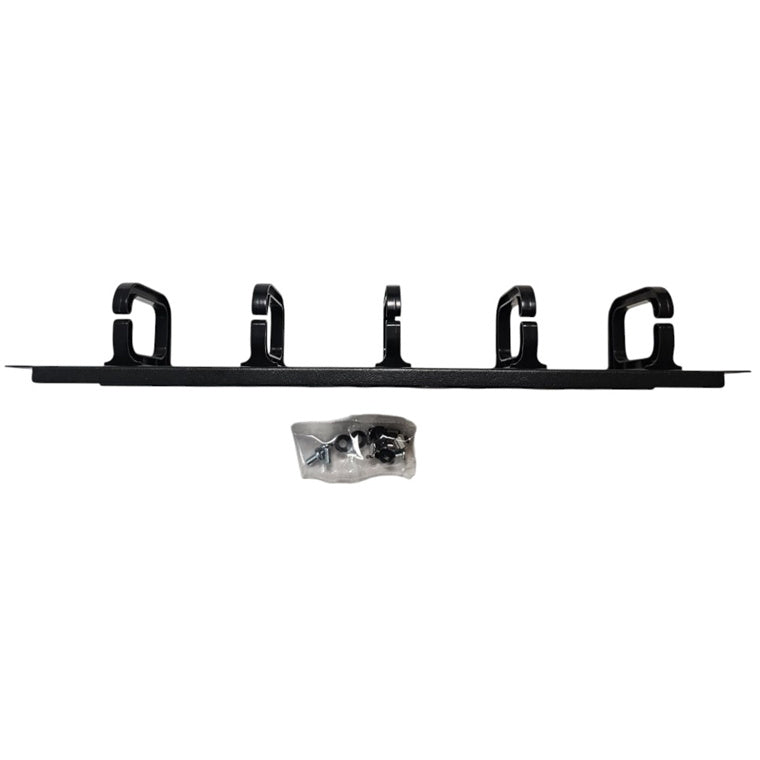 RackPower CM027 - 2HE Kabelmanager mit 5 Kunststoffringen