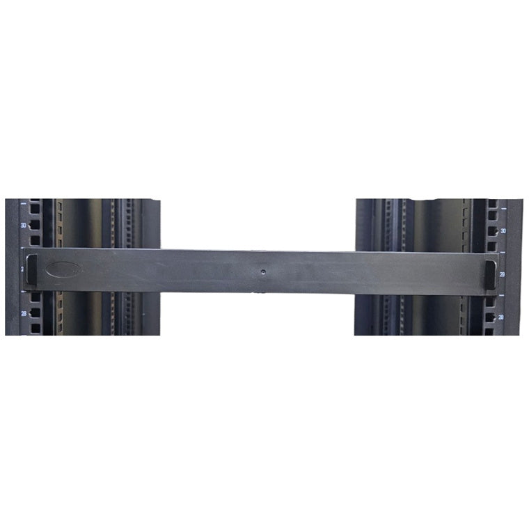 RackPower RP011TMP – Rackblende 1HE Schwarz Werkzeuglose Montage ABS-Kunststoff