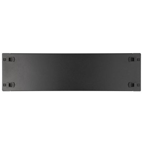 RackPower RP031TM - Rack Panel 3U Black Toolless Mount
