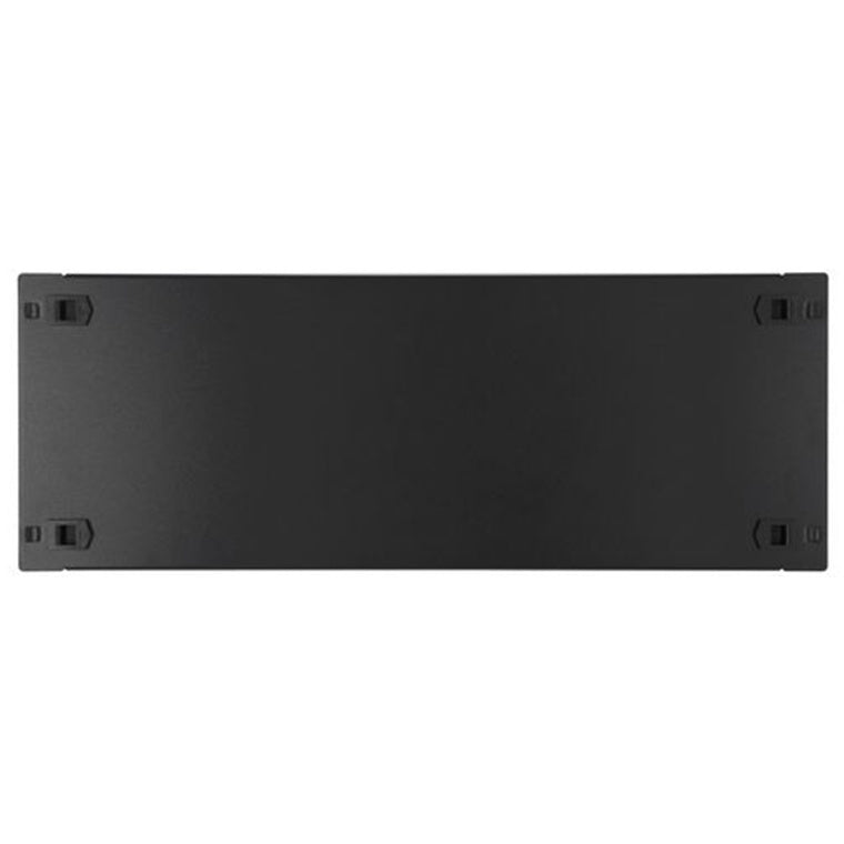 RackPower RP041TM - Rack-Panel 4HE Schwarz Werkzeuglose Montage