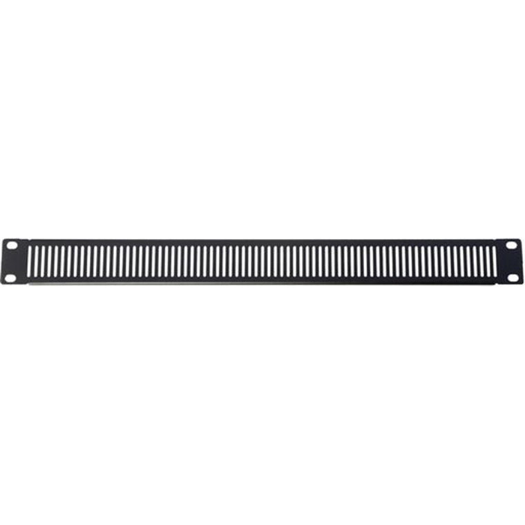 RackPower Rack Panel Vented 1U Black