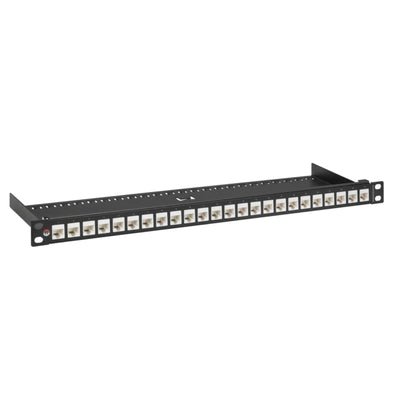 Rackmount.IT AC-PP1-BLK PATCHPANEL 24 PORT-2/3U-BLACK FRAME-WHIT