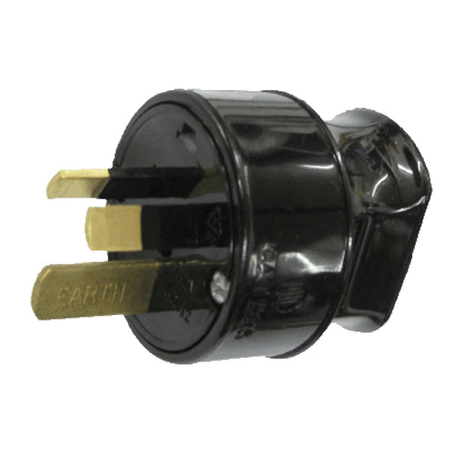 KNZP28-01 - 15A 3 pin plug - Back entry Schneider 905/15BK  Black