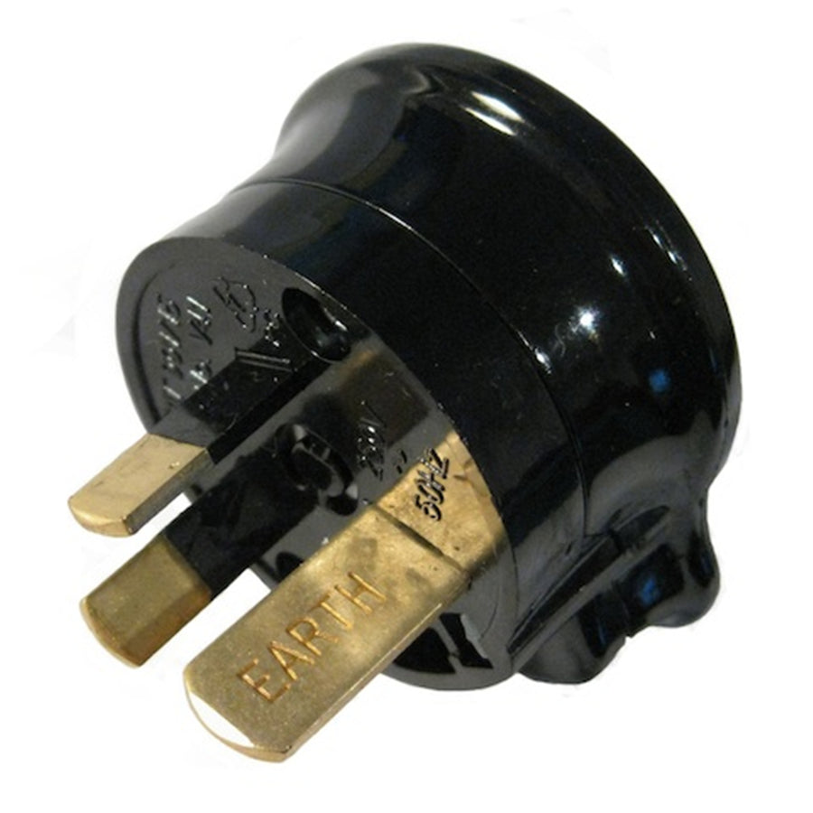 KNZP29-01 - 15A Stecker 3-polig seitlicher Eingang Schneider 901/15BK- Schwarz