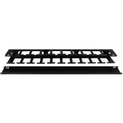 StarTech.com CMDUCT1UX - 1U Finger Duct Cable Manager w/ Cover
