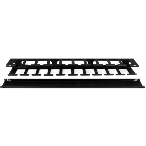 1U Finger Duct Cable Manager w/ Cover