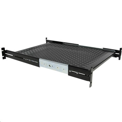 StarTech.com UNISLDSHF19 - 2U Sliding Vented Rack Mount Shelf