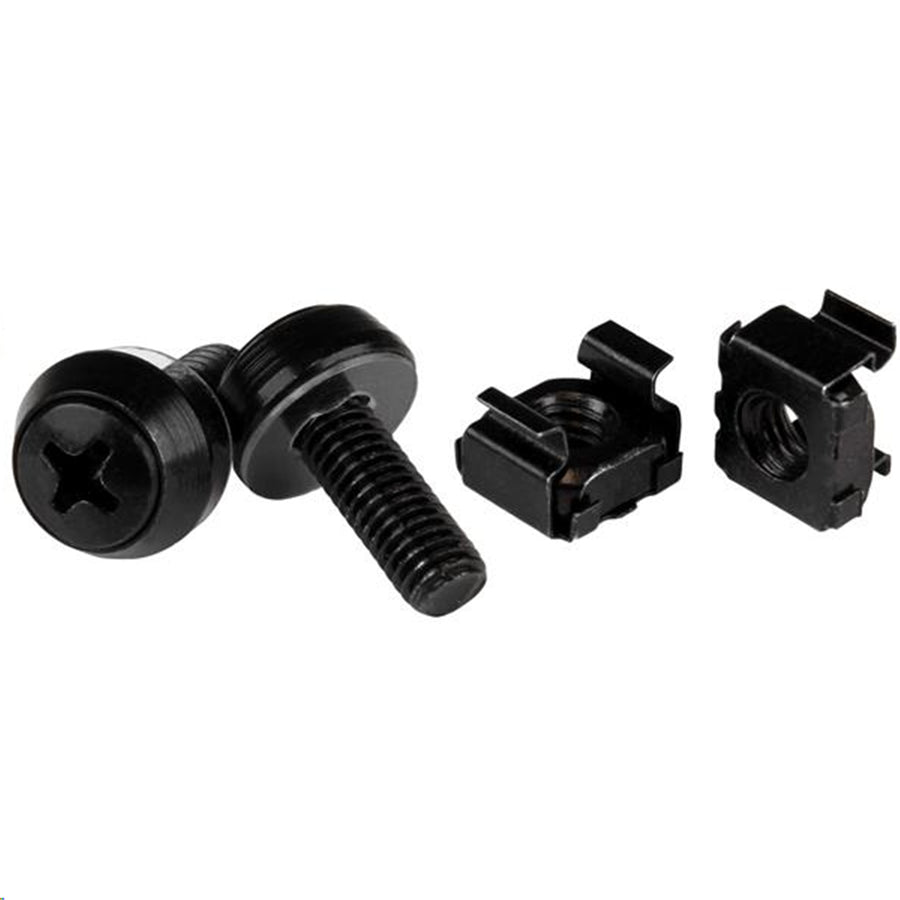 M6 SCREWS CAGE NUTS - 50 PACK BLACK