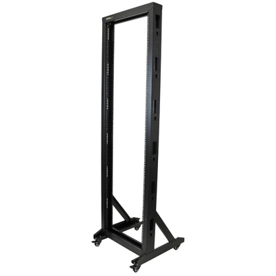 StarTech.com 2POSTRACK42 - 2-Post Server Rack with Casters - 42U