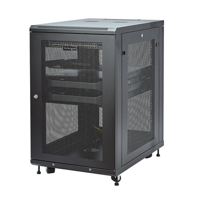 StarTech.com RK1833BKM Server Rack Cabinet - 31in Deep - 18U