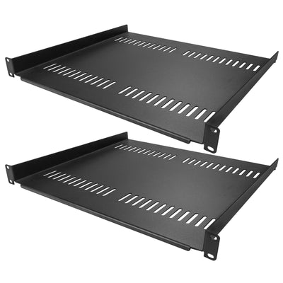 StarTech.com CABSHELF116V2PK - 2-Pack 1U Server Rack Shelf Vented