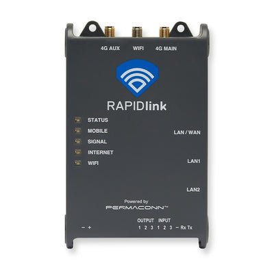 RAPIDlink - Permaconn RAPIDlink 4G LTE WLAN-Router mit E/A und vorinstallierten Spark NZ und ONE NZ SIM-Karten