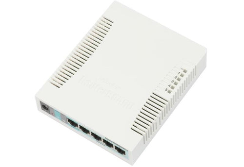 MikroTik RB260GSP - RouterBOARD 260GSP 5-port Gigabit Smart Switch with SFP cage, SwOS and PoE Output