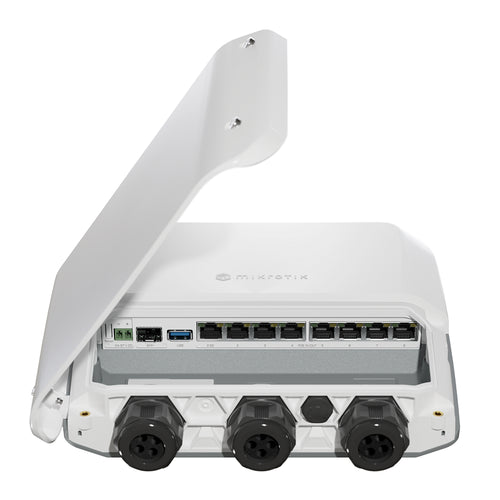MikroTik RB5009UPr+S+OUT - RB5009UPr+S+OUT Outdoor PoE Router with 7x Gigabit Ethernet ports, 1 x 2.5 Gigabit Ethernet, 10G SFP+ cage
