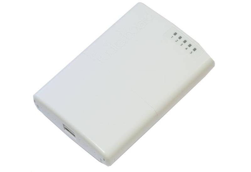 MikroTik RB750P-PB - PowerBox (AR7241 400MHz CPU, 64MB RAM, 5xLAN (four with PoE-OUT), Outdoor Case, PSU, PoE, mounting set