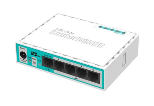 RB750r2 - MikroTik Routerboard RB750r2 hEX Lite 5 port 850MHz CPU SOHO ethernet router