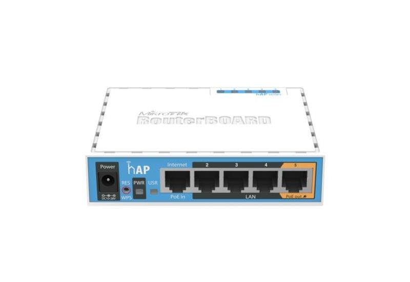 MikroTik RB951Ui-2nD - hAP High Power 802.11n 5 Port SOHO Wireless Router (RB951Ui-2nD)