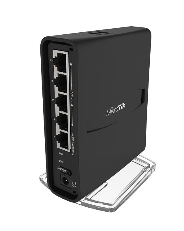 MikroTik RBD52G-5HacD2HnD-TC - RBD52G-5HacD2HnD-TC Dual-Concurrent 2.4/5GHz AP, 802.11a/b/g/n/ac, Five Gigabit Ethernet ports, USB for 3G/4G support, universal tower case