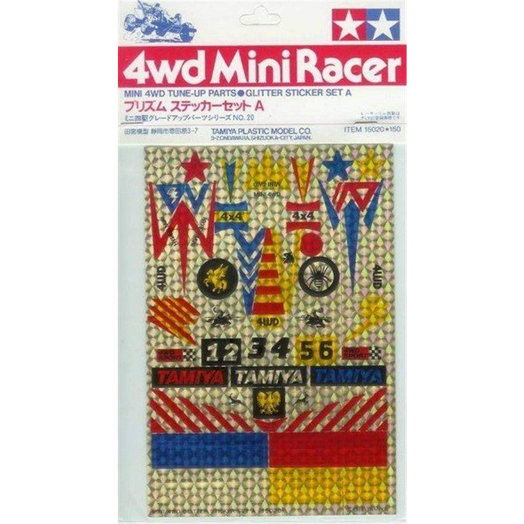 Tamiya Tamiya 15020 - MINI 4WD GLITTER STICKER SET