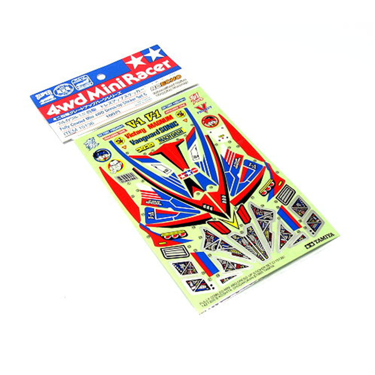 Tamiya Tamiya 15136 - MINI 4WD STICKERS-C(F/COWLED)