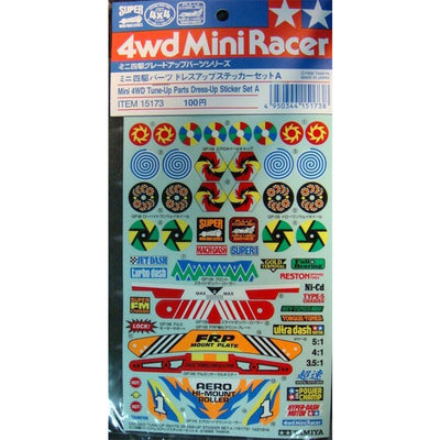 Tamiya Tamiya 15173 - MINI 4WD DRESS UP STICKER (A)