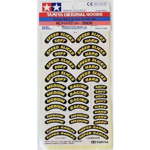 TAMIYA R/C CAR TYRE STICKERS