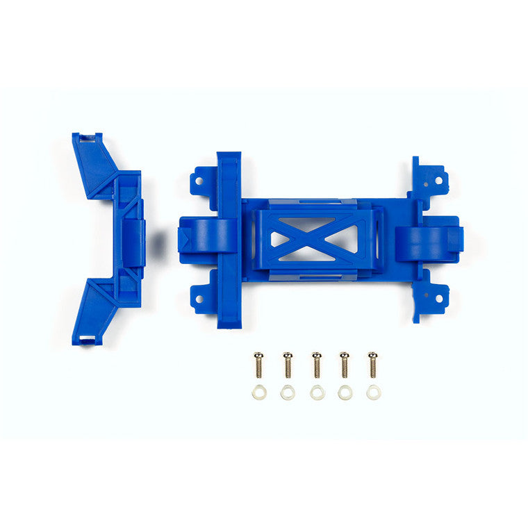 Tamiya 95392 - LTD TAMIYA MINI 4WD VERSTÄRKTE GETRIEBEABDECKUNG (MS) BLAU