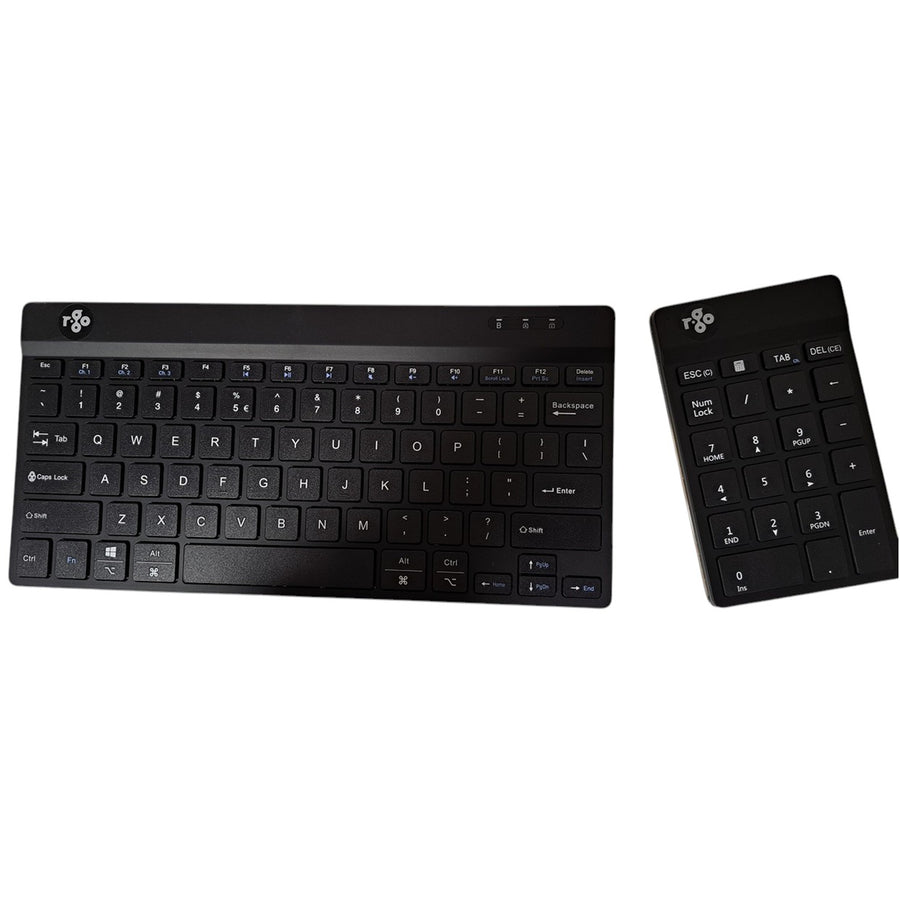 22RKNB - COMBO KEYBOARD BLUETTOT R-GO WITH NUMERIC PAD BLUETOOTH R0GO