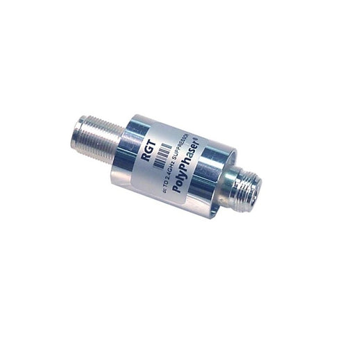 PolyPhaser RGT - RGT Type N F/F Bulkhead Coaxial RF Surge Protector, DC - 2.4GHz, 50W, IP67, 60 V Max