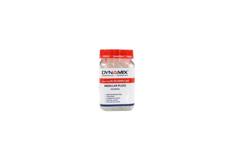 DYNAMIX RJ-45-C6SR2-JAR - Cat6 RJ-45 Plug 100pc