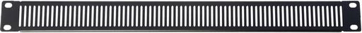 RackPower Rack Panel Vented 1U Black