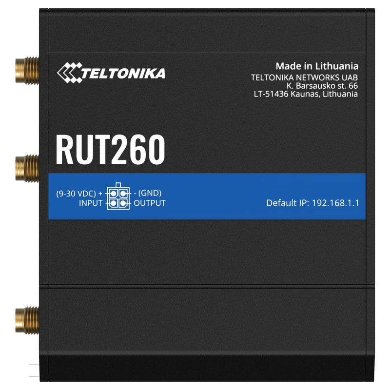 RUT260 - Teltonika RUT260 CAT 6 LTE Compact WiFi Router with WAN failover