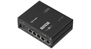 RUTC50V2 - Teltonika RUTC50 V2 Dual SIM Cellular 4G/LTE/5G Gigabit Wi-Fi 6 Broadband Router with I/O and GPS