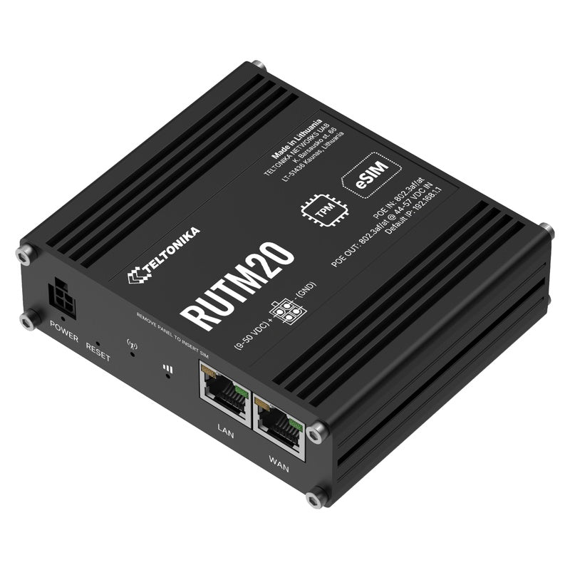 RUTM20 - Teltonika RUTM20 Compact 5G Router with WiFi 5, PoE Out and Dual SIM