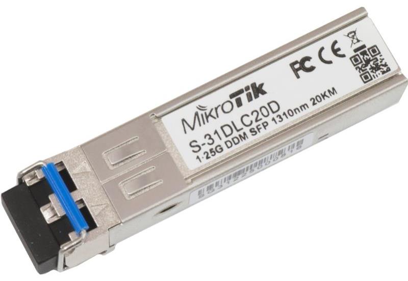 S+31DLC10D - MikroTik SFP+ 10G Single Mode Dual-LC 10km - S+31DLC10D