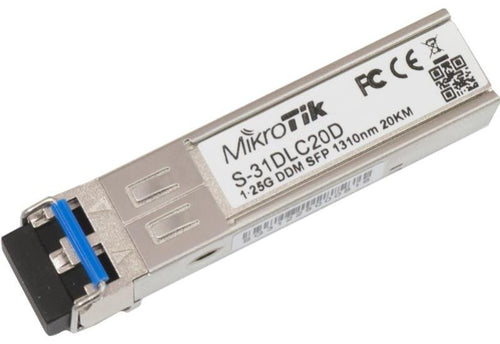 S+31DLC10D - MikroTik SFP+ 10G Single Mode Dual-LC 10km - S+31DLC10D