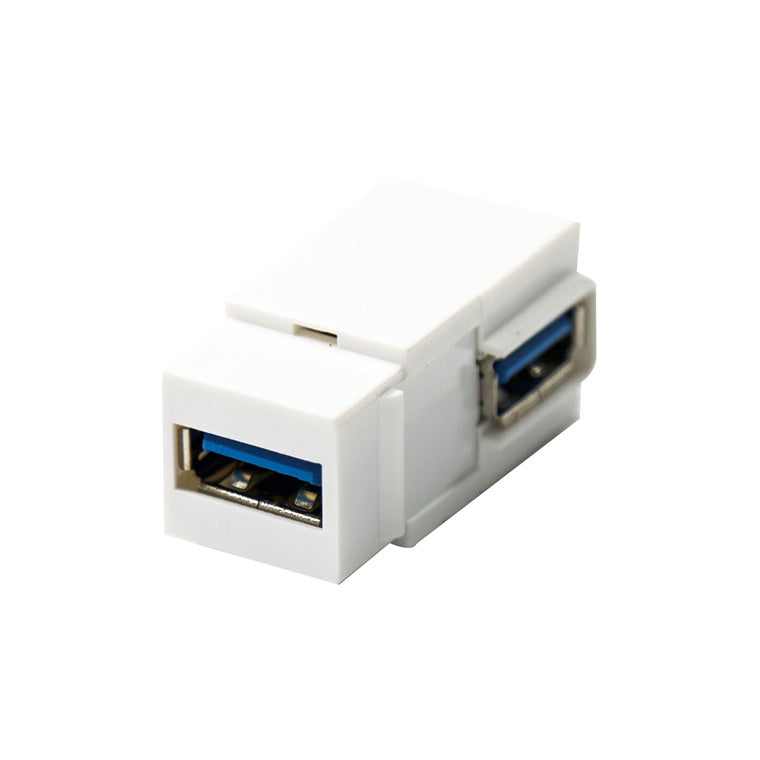 DYNAMIX FP-USB30RA - USB 3.0 Keystone Jack USB-A Female to Right Angled USB-A Female Connector