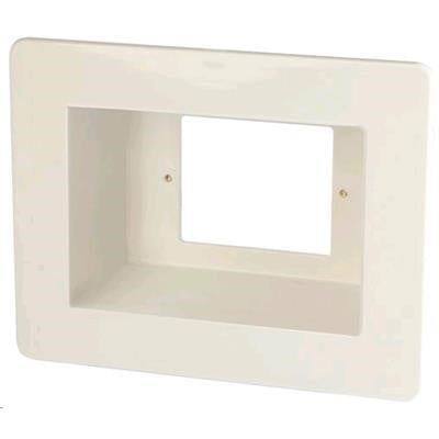 DYNAMIX AV-RPS02 - Recessed Wall Box w/ 2x Amdex Style Outlets & 1x GPO Slot Floating Gib Install ONLY