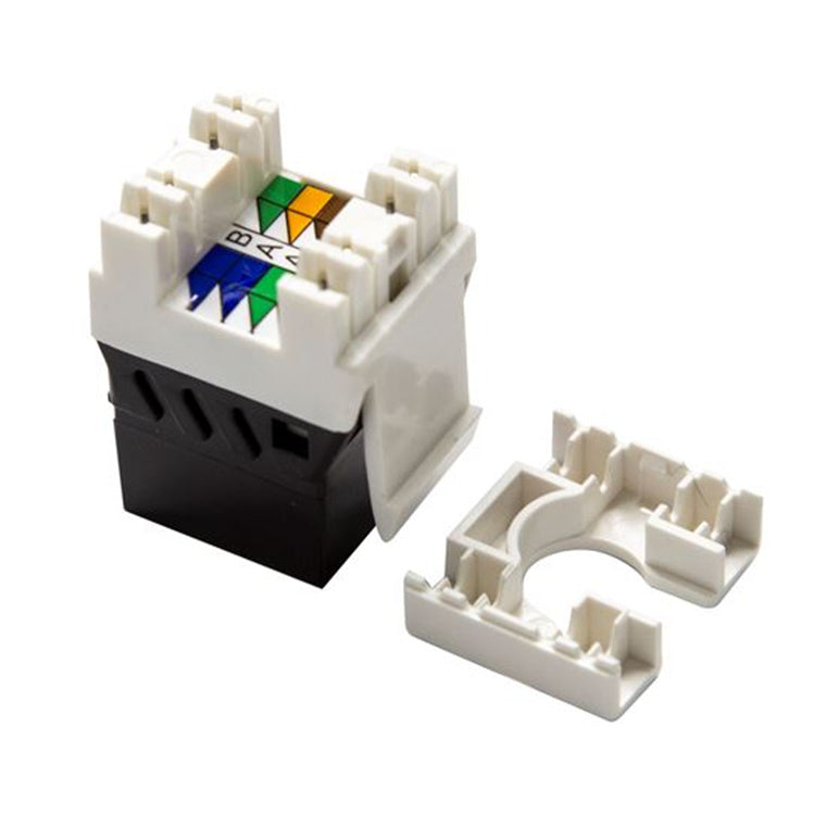 DYNAMIX FP-C6AUTP-02BK - Slimline Cat6A UTP jack. Colour Black