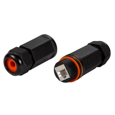 Dynamix A-RJ45IP-C6AS Cat6/6A Waterproof In-line  Connector Coupler, Shielded Female to Female, IP67, RJ45-RJ45